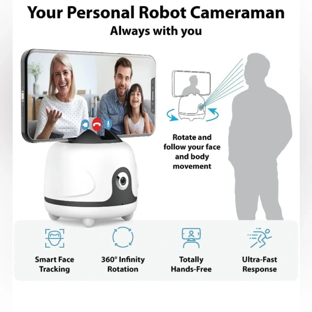 Gimbal Camera 360 Degree Smart Shooting Phone Holder